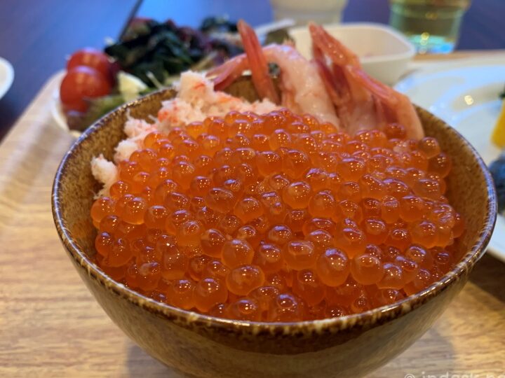 北海道札幌のホテル朝食で楽しむ新鮮ないくら